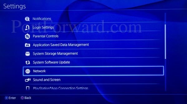 PlayStation 4 network menu