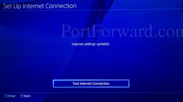 playstation 4 test internet connection