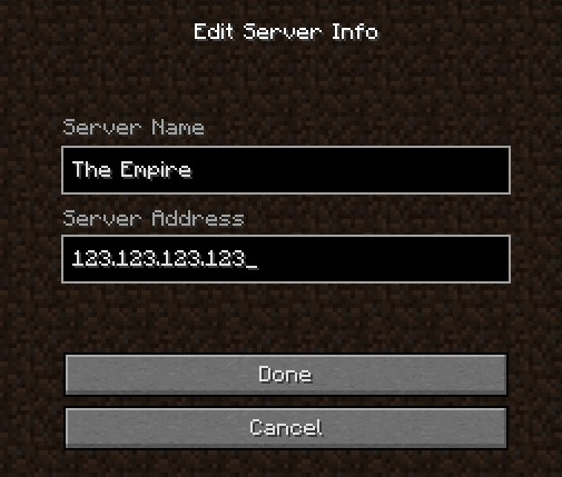 ... their list of game servers. To do this, they must click "Add Server