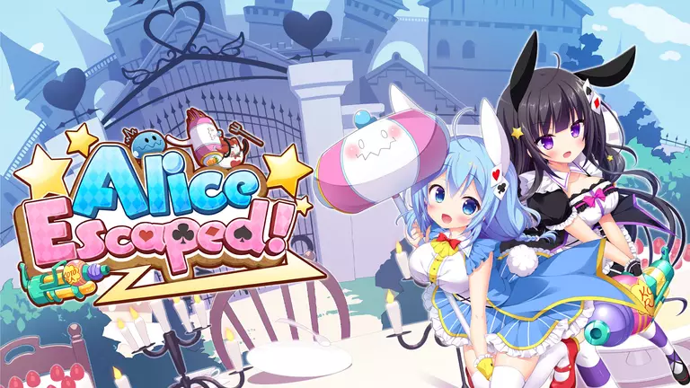 Alice Escaped! game cover artwork featuring Usada and Kotora