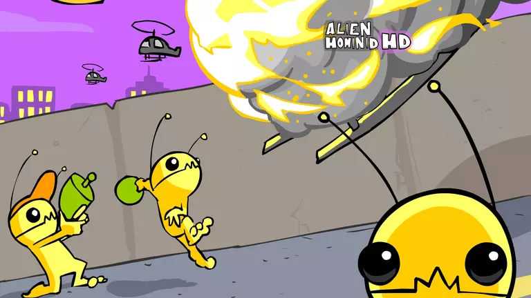 Alien Hominid HD game artwork with logo