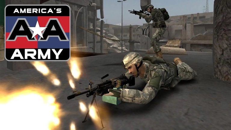 America's Army game screenshot with logo