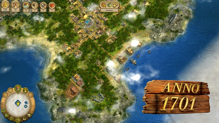 Anno 1701 game screenshot with logo