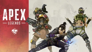 Apex Legends artwork featuring Bloodhoud, Wraith, and Octane