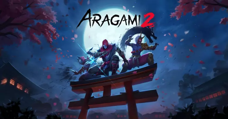 Aragami 2 game art showing assasin characters in a fighting stance.