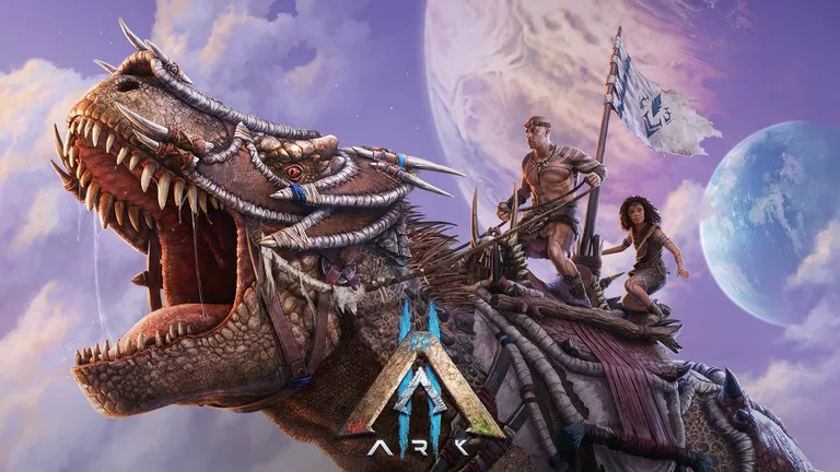 Ark II game artwork featuring Santiago and his daughter Meeka