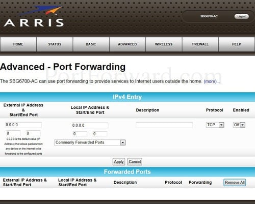 openttd port forwarding