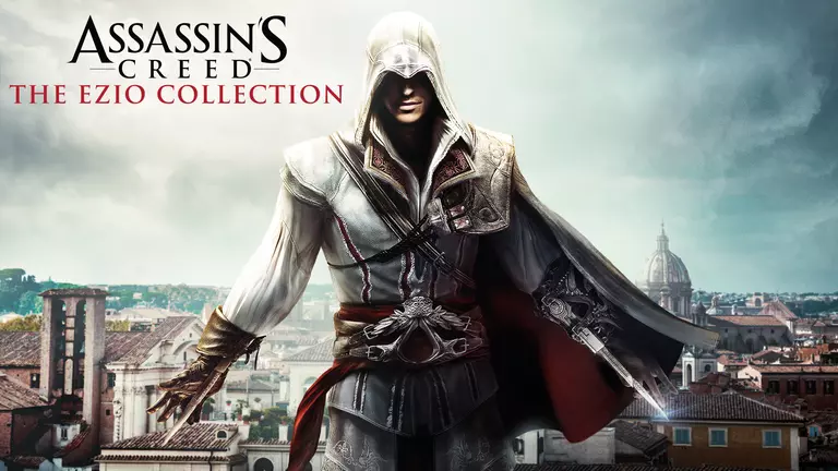 Assassin's Creed: The Ezio Collection game artwork featuring the protagonist Ezio Auditore da Firenze