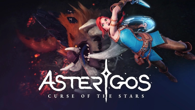 Asterigos: Curse of the Stars featuring Hilda doing an aerial attack