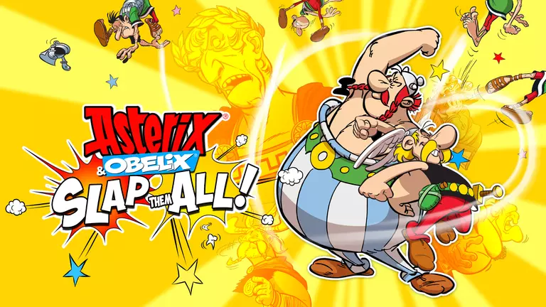 Asterix & Obelix: Slap Them All! game artwork featuring the title characters