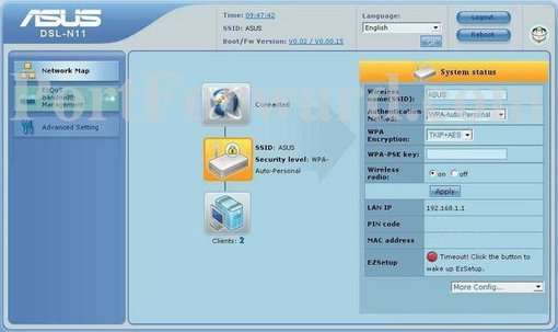 Asus dsl n11 настройка