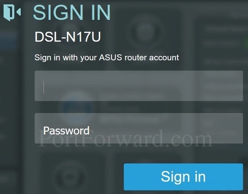 Asus DSL-N17U Login