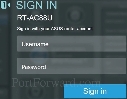 Asus RT-AC88U Login