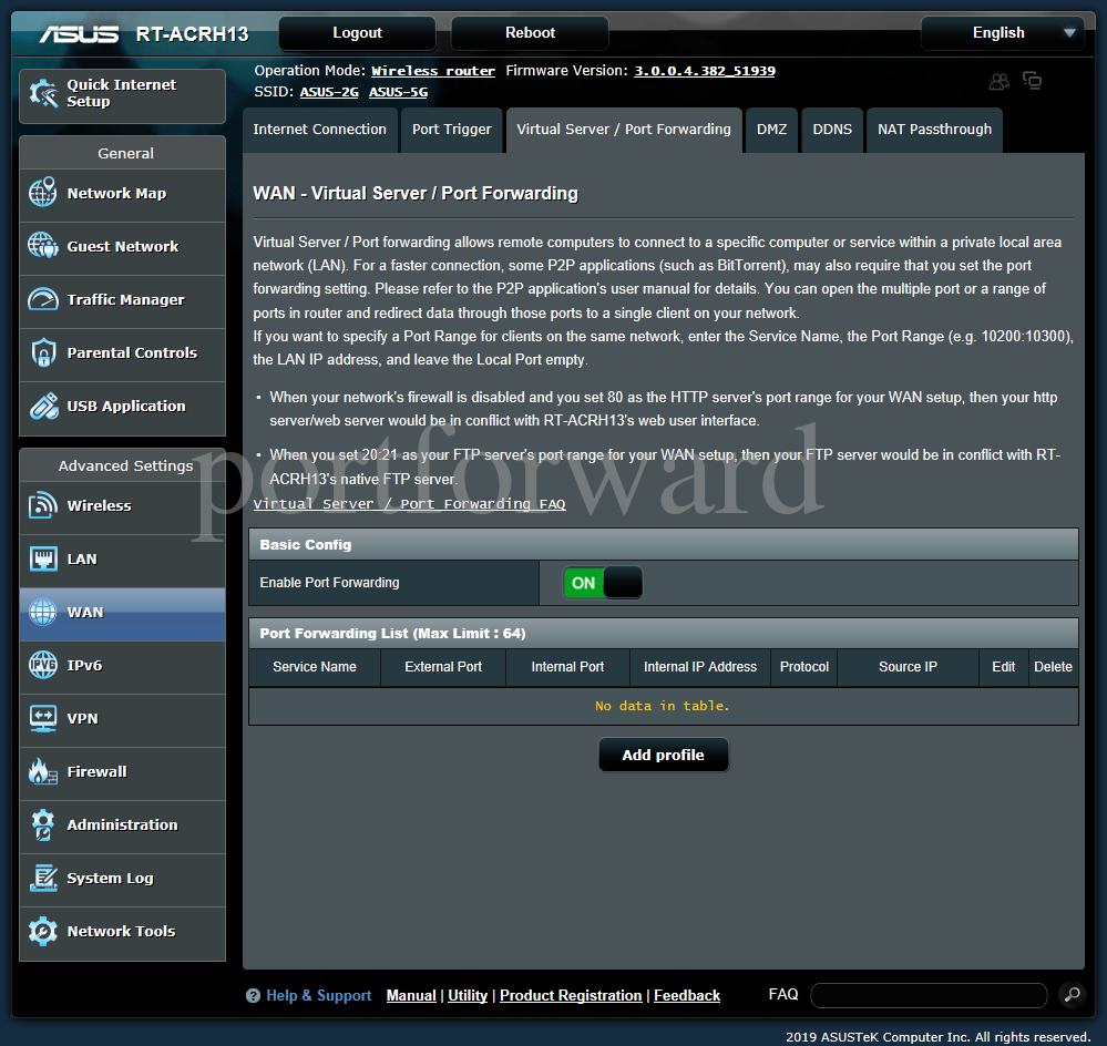 Easiest Way To Forward Ports On The Asus Rt Acrh13 Router