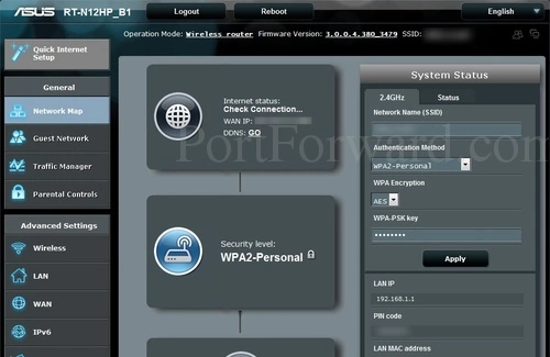 Asus RT-N12HP_B1 Network Map