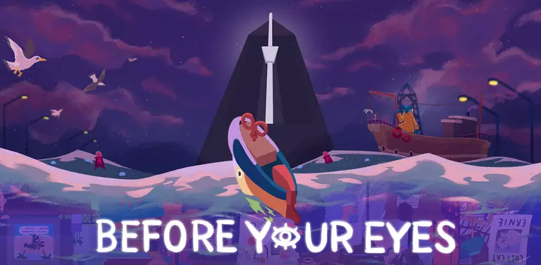 Before Your Eyes game art showing a metronome and boats.