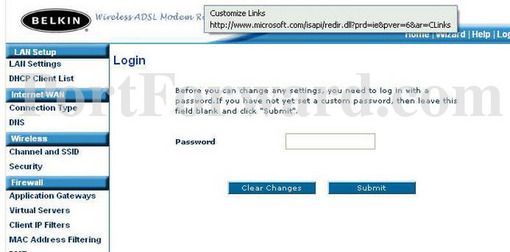 Belkin F5D7632-4 Screenshot 1