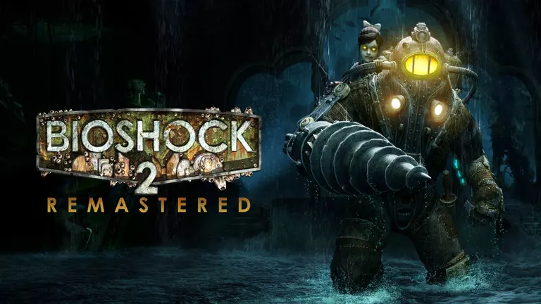 BioShock 2 Remastered game artwork featuring Subject Delta and Eleanor