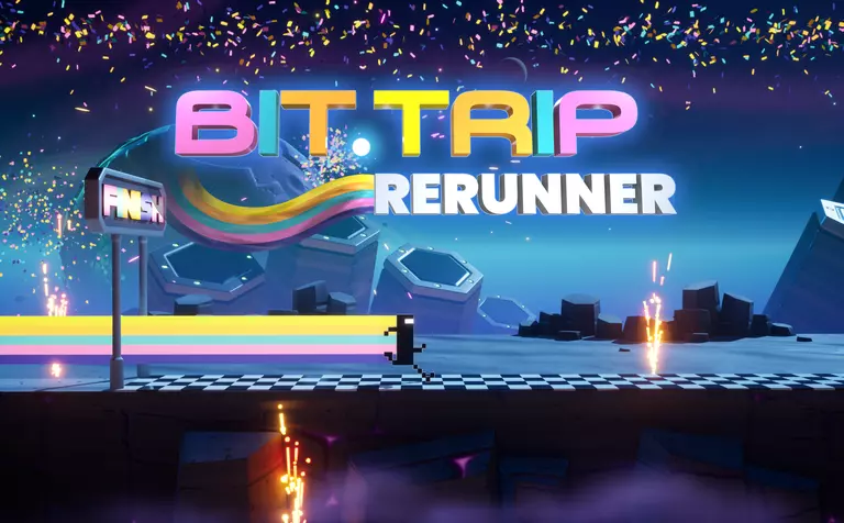 Bit.Trip ReRunner game screenshot with logo