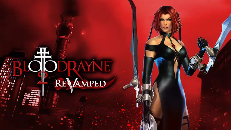 BloodRayne 2: ReVamped artwork featuring the dhampir Rayne