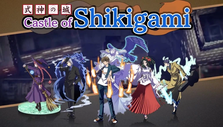 Castle of Shikigami characters using their powerful energy.