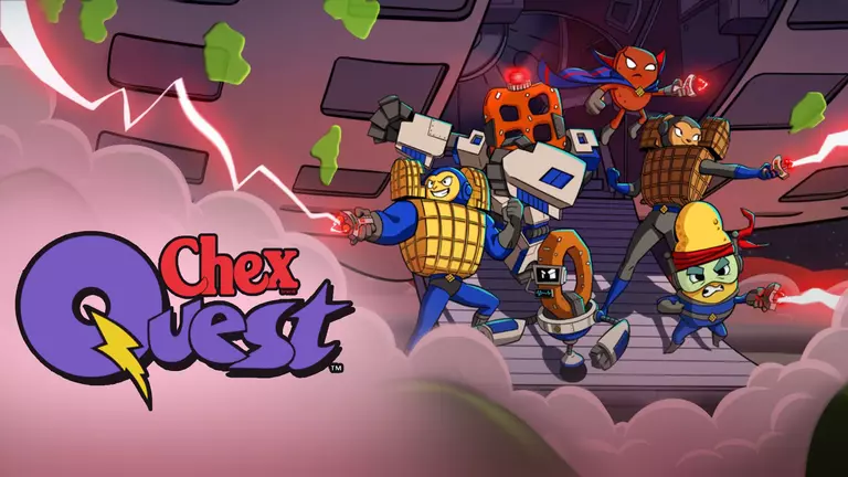Chex Quest HD game artwork featuring members of the Chex Mix Squadron