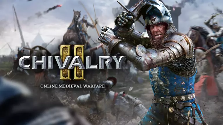 Chivalry 2 artwork featuring a footman in the midst of battle