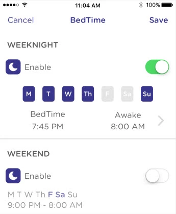 Image of bedtime schedule