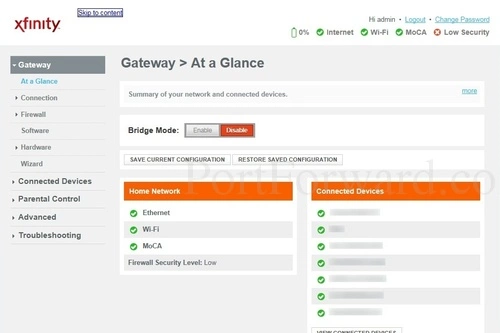 Cisco DPC3941T - XFINITY Gateway At a Glance