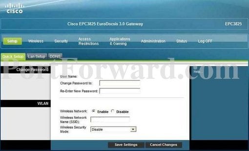 Настройка роутера cisco epc3825