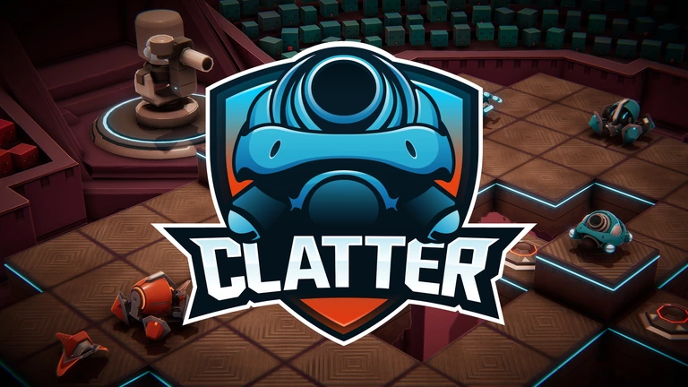 Clatter game screenshot with logo