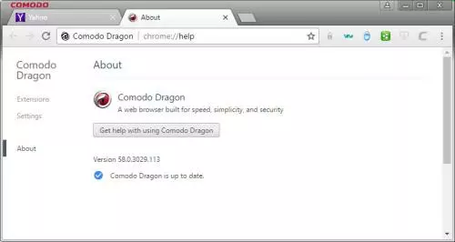 Image of comodo firewall dragon browser
