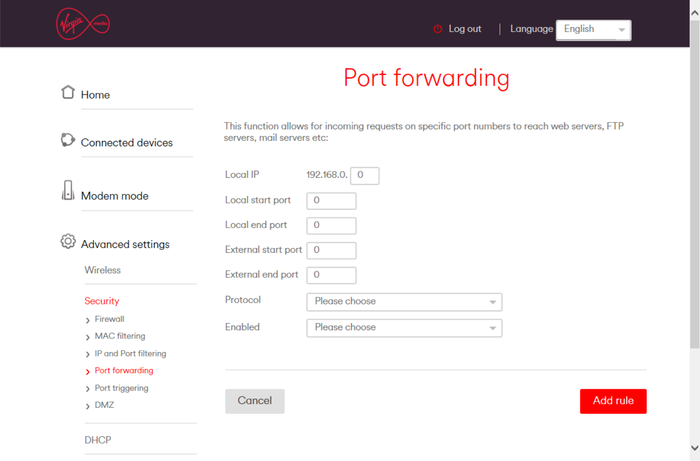 gameranger port forwarding