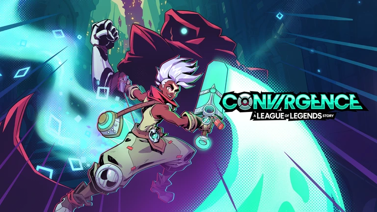 CONV/RGENCE: A League of Legends Story artwork featuring Ekko swinging a sword