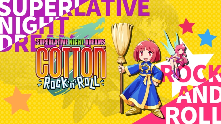 Cotton Rock'n Roll game art showing a character holding a broom.