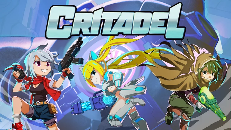 Critadel game characters are holding weapons.