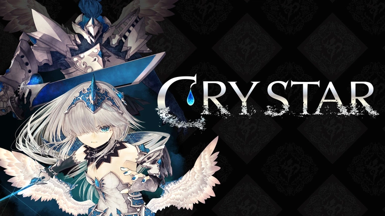 Crystar game artwork featuring Rei and her guardian Heraclitus