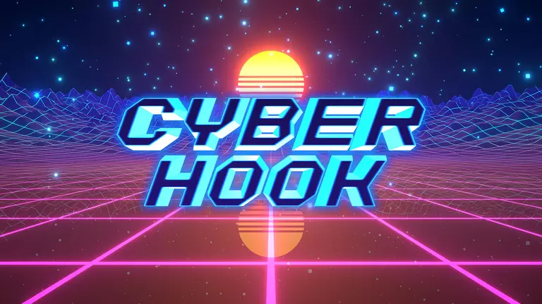 Cyber Hook game logo artwork