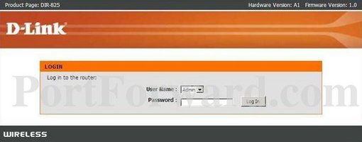 Dlink DIR-855 Screenshot 1