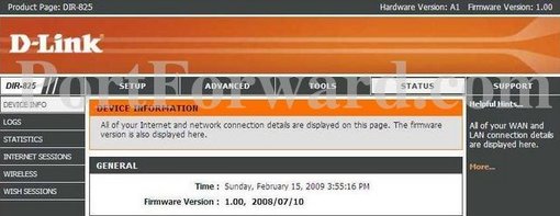 Dlink DIR-855 Screenshot 2
