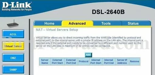 Dlink DSL-2640Bv3