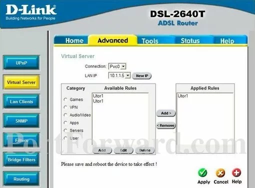 Dlink DSL-2640T