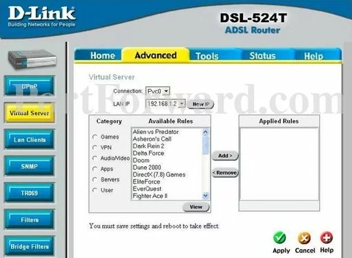 Dlink DSL-524T