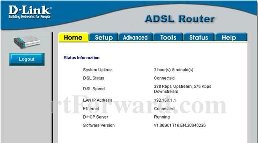 Dsl-g604t Firmware-Aktualisierung