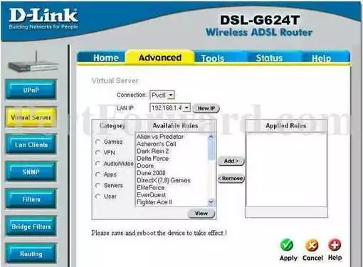 Dlink DSL-G624T