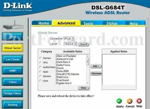 Dlink DSL-G684T