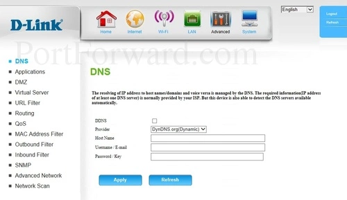 D-Link DWR-921 DNS