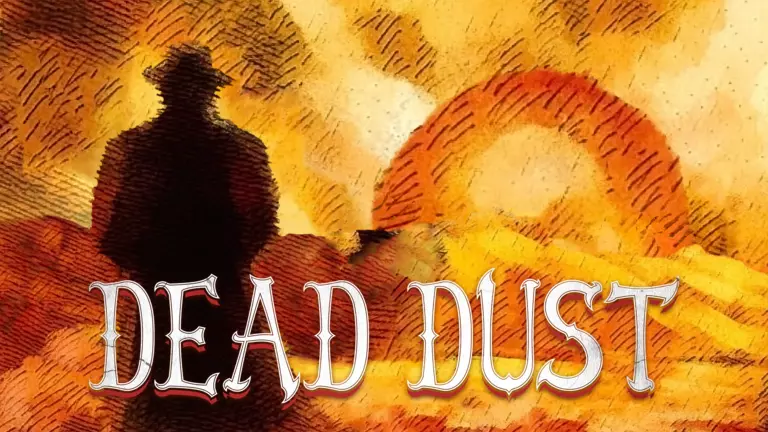 Dead Dust game art showing a character's silhouette.