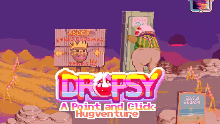Dropsy game screenshot with logo