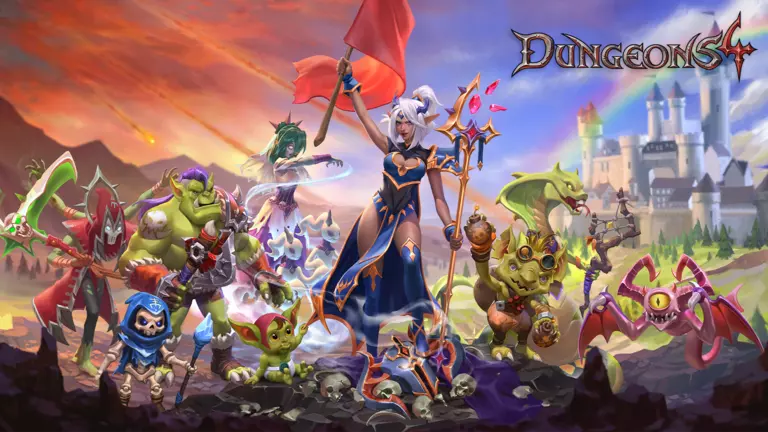 Dungeons 4 game cover artwork